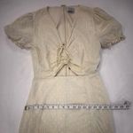 RUNAWAY THE LABEL Ditsy Yellow Lemon Polk-a-dot Cotton Mini Dress Sz Medium FLAW Photo 12