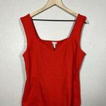 Ava & Viv  Bright Red Fitted Tank Top Size 1X Womens Plus Size Photo 0