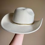 Vince Camuto White Felt Cowboy Western Hat Photo 2