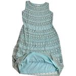 Badgley Mischka  Sky Blue Beaded Rhinestone Dress Style: SC1355 Photo 3