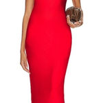 Line and Dot  Kira Maxi Dress in Tomato Red M Photo 0