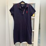 U.S. Polo Assn. USPA Tipped Polo Navy Knit Dress Women’s Size XL Photo 2