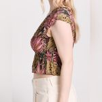 Madewell  Shirred Cap Sleeve Top SIZE L NWOT  FLORAL Photo 2