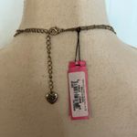 Betsey Johnson Leopard Heart & Bow (Faux) Double Strand Necklace Photo 4