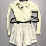 Motel Rocks Elody Crop Top in Buttercream Vacay Embro Photo 3