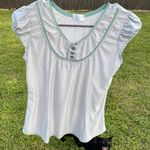 Y2K cute lightweight polka dot print sleeping shirt Multi Photo 0