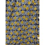 J. McLaughlin  Women Cotton Button Up Pineapple Long‎ Sleeve Shirt Sz S Blue Photo 2