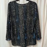 Buddy Love Dot Pattern Blouse Size Large Black Photo 6