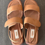 Talbots  Womens Brown Leather Sandals Size 8AA Strappy Casual Photo 0