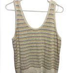 Loft  Pastel Crocheted Sweater tank top size large Photo 0