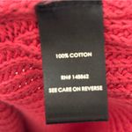 Torrid  Sweater Size 1X Red Lace-Up Cold Shoulder Ribbed V-Neck Pullover Photo 5