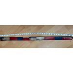 Vintage Multicolored Patchwork Tan Red & Blue Color Block Leather Belt Size 32 Photo 9