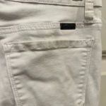 Kancan White Mid Rise Skinny Distressed‎ Destroyed Ripped Jeans size 5 / 26 Photo 5