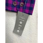 Storm Creek Jeep Plaid Button Down Shirt Womens Medium Pink Navy Long Sleeve Purple Photo 3