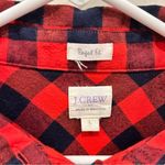 J.Crew Buffalo Plaid Flannel Popover Button Down size Large Photo 1