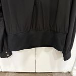 White House | Black Market Black Long Sleeve Blouse Photo 3