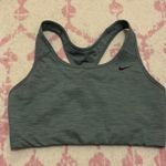 Nike  Heathered Gray / Green Racerback Sports Bra Photo 0
