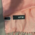 Apt. 9 NWT  peachy pink scarf Approximately 82” long w/ fringe 1 flaw see photos Photo 2