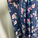 a.n.a . A New Approach Navy Pansy Floral Kimono Sz.S-MT NWT Photo 6