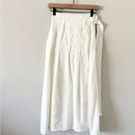 Wilfred  Aritzia Silana Linen Cotton Blend Midi Wrap Skirt in White Size XS Photo 1