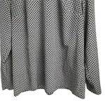 Merona Women's XL Black Pink Geometric Long Sleeve Scoop Neck Blouse Photo 4
