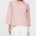 Wonderland by Orange  pink cotton 60s style blouse size medium Photo 0