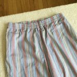 Vintage Southern Lady Capris High Rise Striped Blue Tan Reg White Size undefined Photo 7