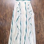 BCBGMAXAZRIA • Liliana Dress gown tulle net embroidered maxi cream green flowy Photo 10