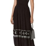 Area Stars Callie Smocked Lace Embroidered Dress, Black & White Size S $220 Photo 11