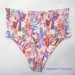 NEW Free People Citrine Dakota aloha blooms floral bikini bottom, size M Purple Size M Photo 6