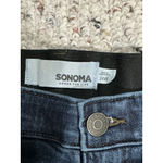 Sonoma Womans  Goods For Life Capri Denim Blue Jeans Elastic Waist 24 W Photo 1