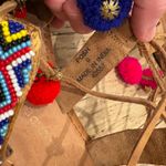 Chinese Laundry  Boho Beaded festival Pom Pom Gladiator Wrap Sandals Size 9 *read Photo 4