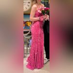 Sparkly Pink Prom Dress Size 2 Photo 1