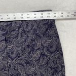 Chico's Ponte Legging Pant Womens 1R Medium Grey/Blue Paisley Print Photo 1