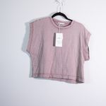 ZARA NEW  Cotton Crew Neck Short Sleeve Cropped Boxy Tee Shirt Top Medium Photo 0