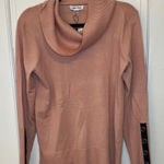 Melissa Paige  Pink Sweater with Black‎ Button Sleeve Detail size L NWT Photo 0