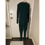Cherie Los Angeles Green Popcorn Zippered Jumpsuit S Holiday Party Bodycon Xmas Photo 2