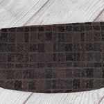 Vintage fold over clutch w/metal clasp closure & satin lining Brown Photo 7