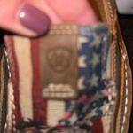 Ariat  Rodeo Quincy Cowboy‎ American Flag Slip On Loafer Shoes 6.5 Photo 2