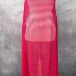 Haute Hippie Crochet Cover Up Womens XLarge Beach Swim Vacation Festival Magenta Photo 0