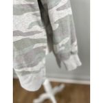 Aerie  Camo Sweatshirt Women's Medium Gray Green Side Slits Oversized Souchy Rib Photo 9