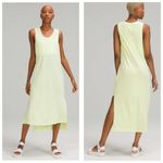 Lululemon All Yours Tank Maxi Dress Size Large Lime Green Workout Lightweight Photo 1