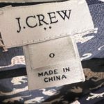 J.Crew Factory Leopard Cheetah Wrap Dress Navy Blue Like New Photo 3