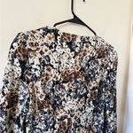 Rouje Paris Gaby Neutral Floral Wrap Blouse Brown Size 6 Photo 5