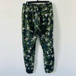 Marine layer Allison Tropical Floral Dark Pull-On Pants Green M Photo 6