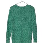 Lands' End  100% cotton sweater medium crew neck cable knit sweater ribbed stretch Photo 13