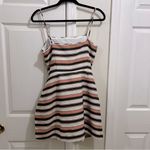 Adelyn Rae  Romper Skort Striped Dress Size Medium Photo 2