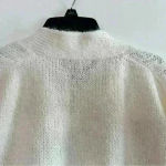 None Cable knit cardigan. Chucky. Oversized. Boxy. Cap sleeve. Large button. Size M Photo 7