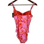 NWT NIPTUCK Swim Pink/Orange
Twist Front One Piece Swimsuit Mukti Photo 3