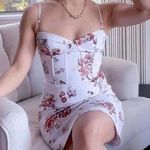 BANJUL Pink Floral Mini Dress Medium Photo 0